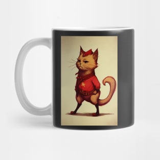 Cat Learns about Dark Humor Mug